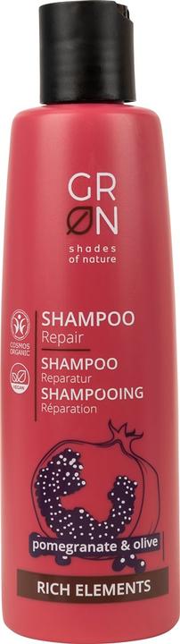 GRN RICH Shampoo Reparatur Granatapfel & Olive (250 ml, Flüssiges Shampoo)