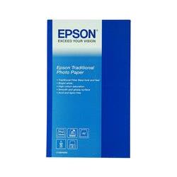 Thumbnail - Epson Plotterpapierrolle Traditional Foto Papier (300 g/m², Plotterrollen, 1 x), Fotopapier, Weiss