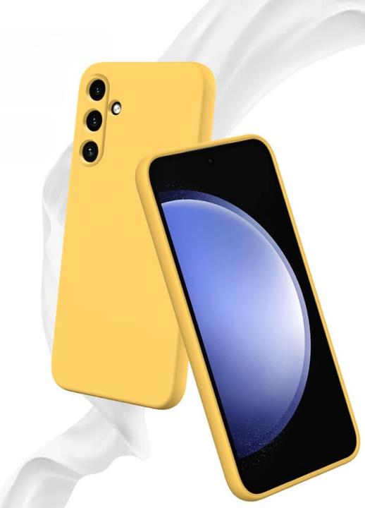 Image du produit Cover-Discount Galaxy A55 - Housse en caoutchouc silicone jaune (Samsung Galaxy A55)