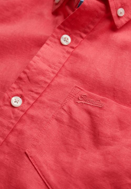 Immagine prodotto Superdry Kurzarm-Hemd aus Baumwolle und Leinen (L)