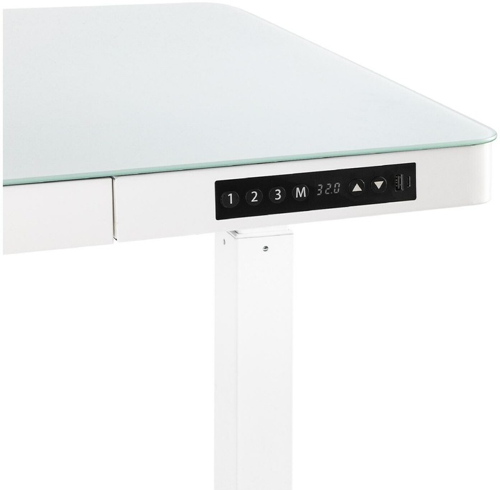 Actual product image Seville Classics High table Airlift 1.2 x 0.6 m, white, depth