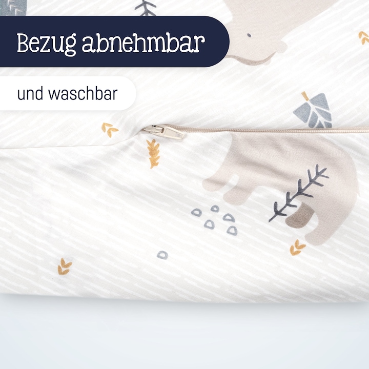 Actual product image Julius Zöllner Nursing pillow 190, Mountain Bear (76 cm)