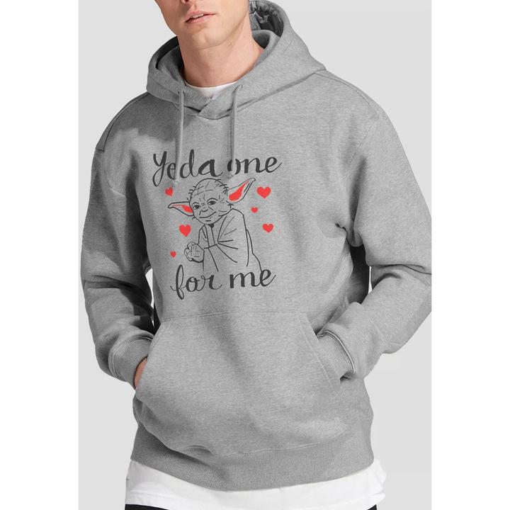 Immagine prodotto Star Wars Yoda One For Me Felpa con Cappuccio San Valentino Uomo (XXL)