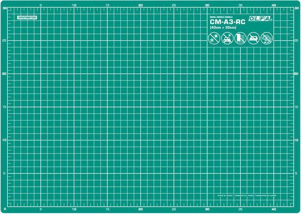 Olfa Découpe du tapis avec des anneaux et des lames segmentées (43 x 30 cm)