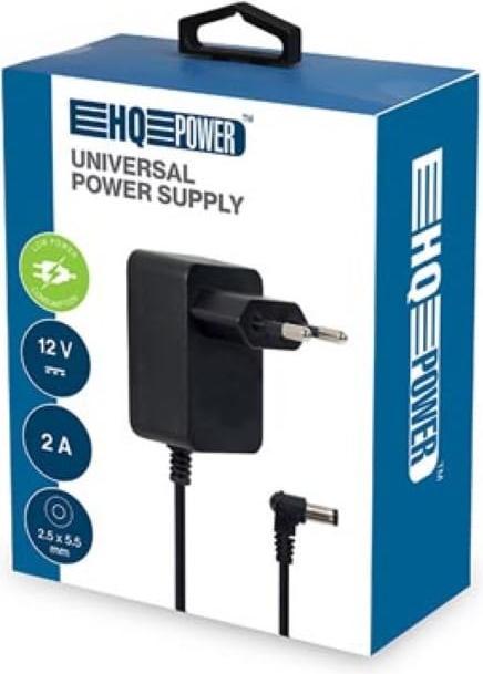 Produktbild Velleman UNIVERSAL-NETZTEIL - 12 VDC - 2 A - 24 W - STECKER (2.5 x 5.5 mm)