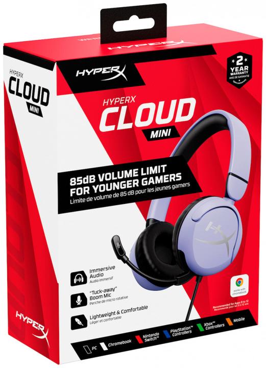 Actual product image HyperX 7G8F5AA Cloud Mini Kids Lavender (Cable)