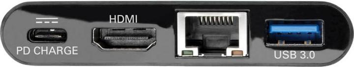Produktbild Eaton USB-C Multiport Adapter - 4K HDMI USB-A Port GbE 60W PD Charging HDCP Black (USB-C, 4 Ports)
