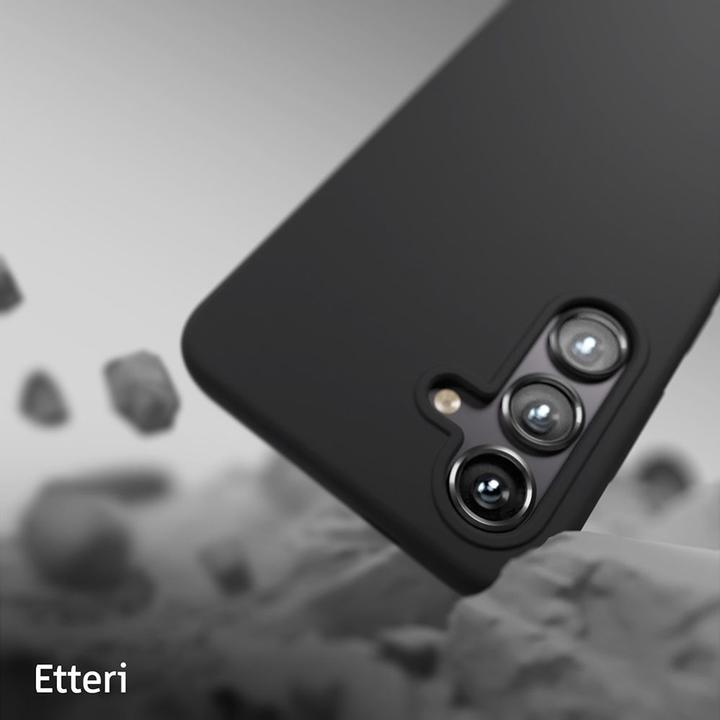 Actual product image Etteri Silicone case for Samsung Galaxy S24 Plus black (Samsung Galaxy S24+)
