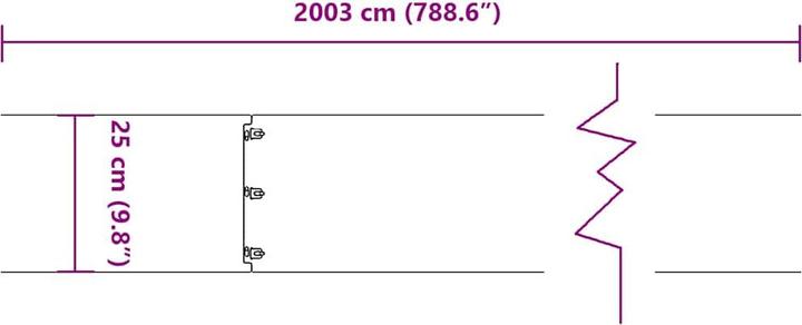 Produktbild vidaXL Rasenkante (103 cm)