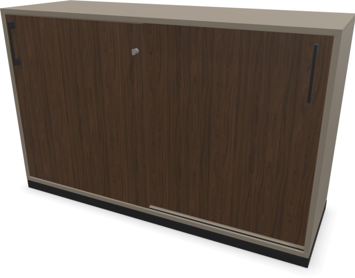 Walnut decor dark with structure, Black, Cubanite grey