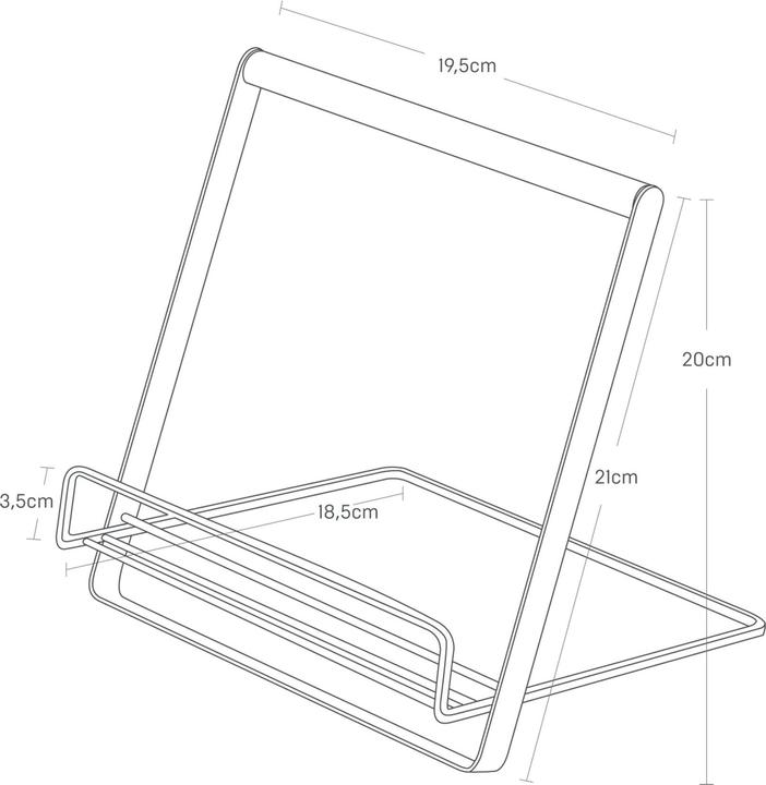Actual product image Yamazaki TOSCA cookery book stand