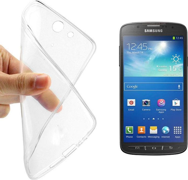 Produktbild König Design Ultra Dünn Schutzhülle Handytasche Etuis TPU für Handy Samsung Galaxy S4 Active Transparent Klar (Samsung Galaxy S4 Active)