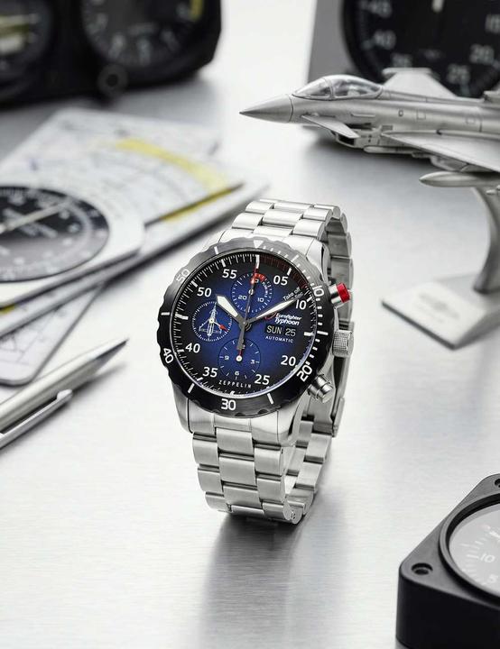 Immagine prodotto Zeppelin 7218M-3 Eurofighter Typhoon Automatic Limited 43mm 10ATM (Cronografo, Orologio digitale, 43 mm)