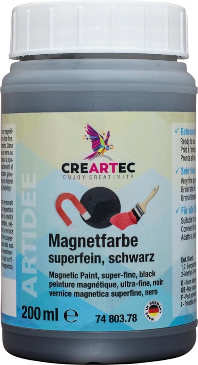 Immagine prodotto Vernice magnetica superfine (Grigio, 200 ml)