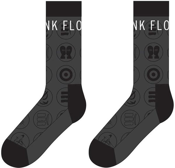 Actual product image Rock Off Pink Floyd Socks Later Years Official Mens Charcoal Grey (UK Size 7-11) One Size (40 - 46)