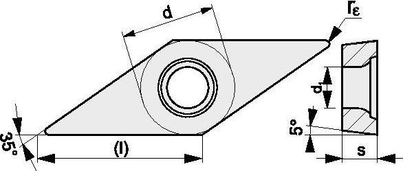 Actual product image Promat Indexable insert