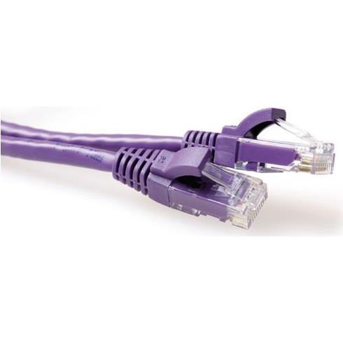 ACT Purple 20 meter U/UTP CAT6A patch cable snagless with RJ45 connectors (U/UTP, CAT6a, 20 m), Netzwerkkabel