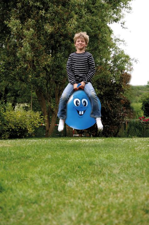 Produktbild Idena Sprungball blau Happy Face, Ø 45-50cm