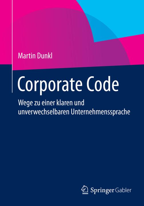 Produktbild Corporate Code (Deutsch, Martin Dunkl, 2015)