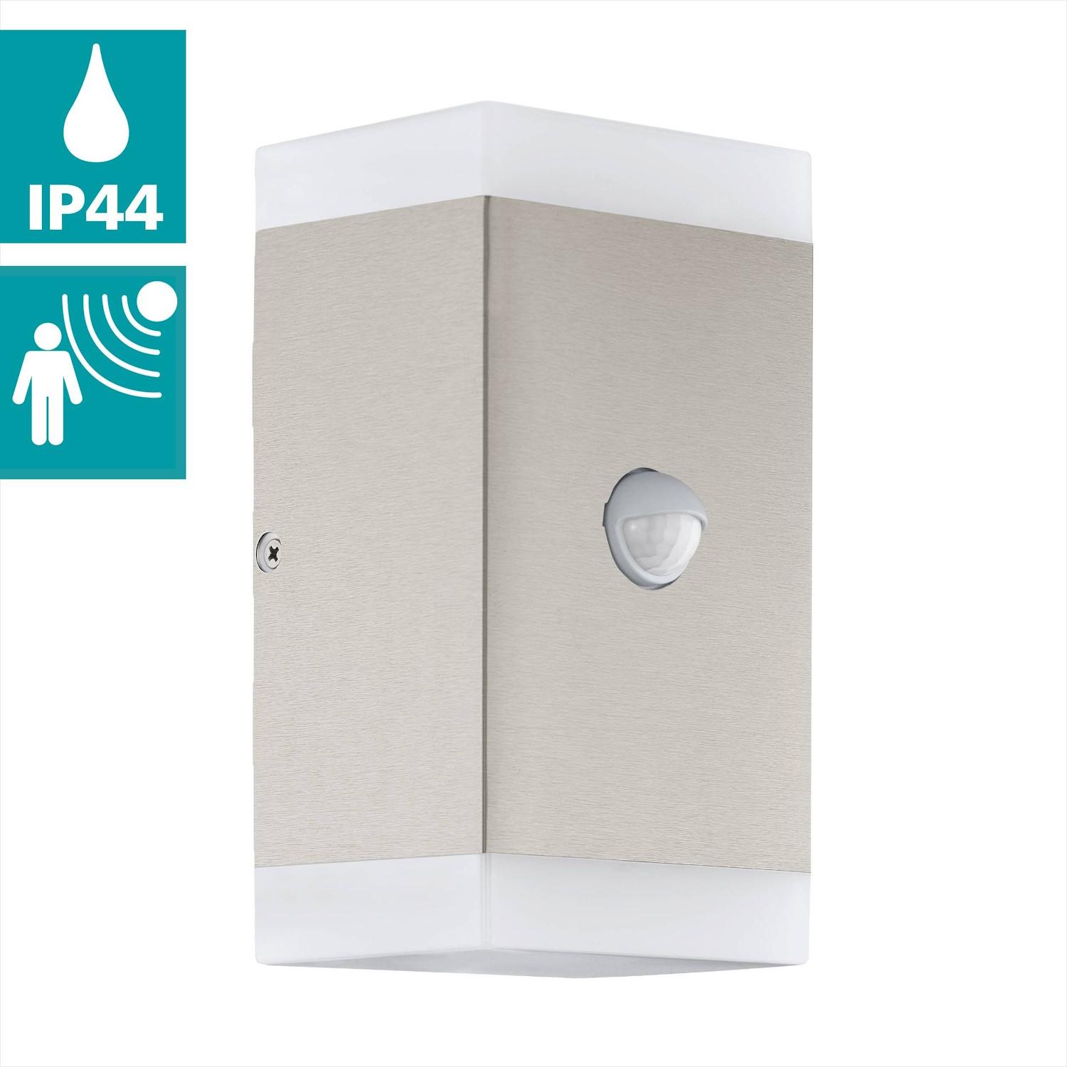 Thumbnail - EGLO, Fassadenbeleuchtung, 75546 CARPINERA LED Aussen-Wandleuchte 2X4,6W Sensor Edelstahl Warmweiss IP44 9002759755461 (...