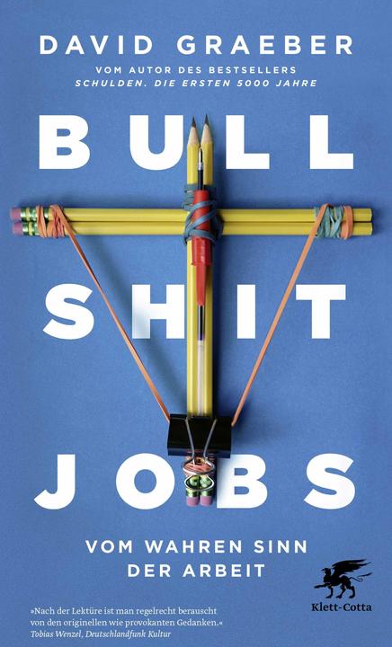 Actual product image Bullshit Jobs (German, David Graeber, 2020)