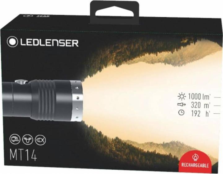 Actual product image Ledlenser MT14 hand-held spotlight black, silver (15.10 cm, 1000 lm)