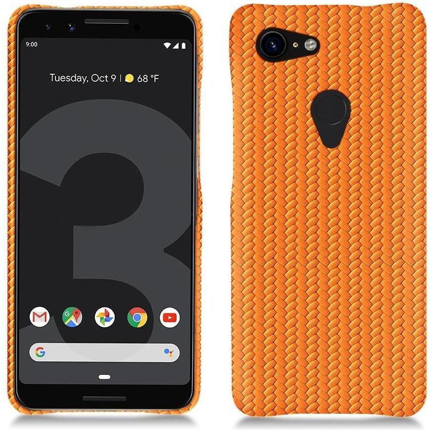 Noreve Lederschutzhülle (Google Pixel 3 XL), Smartphone Hülle, Orange
