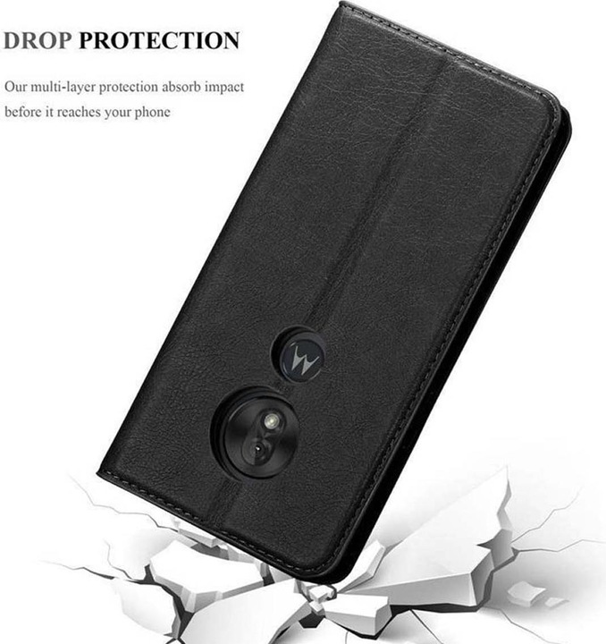 Actual product image Cadorabo Book Invisible Magnet Cover (Motorola Moto G7 Play)