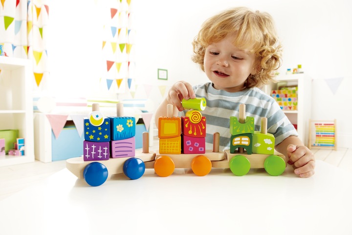 Produktbild Hape Fantasiebausteine Eisenbahn 17tlg.