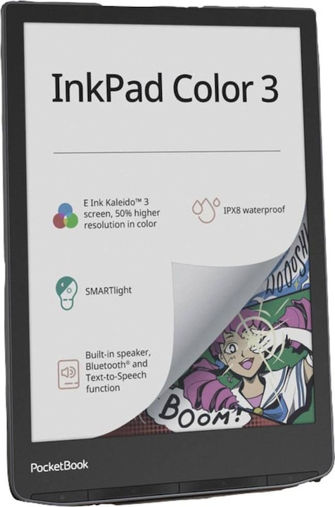 Actual product image PocketBook InkPad Color 3 (7.80", 32 GB, Stormy Sea)