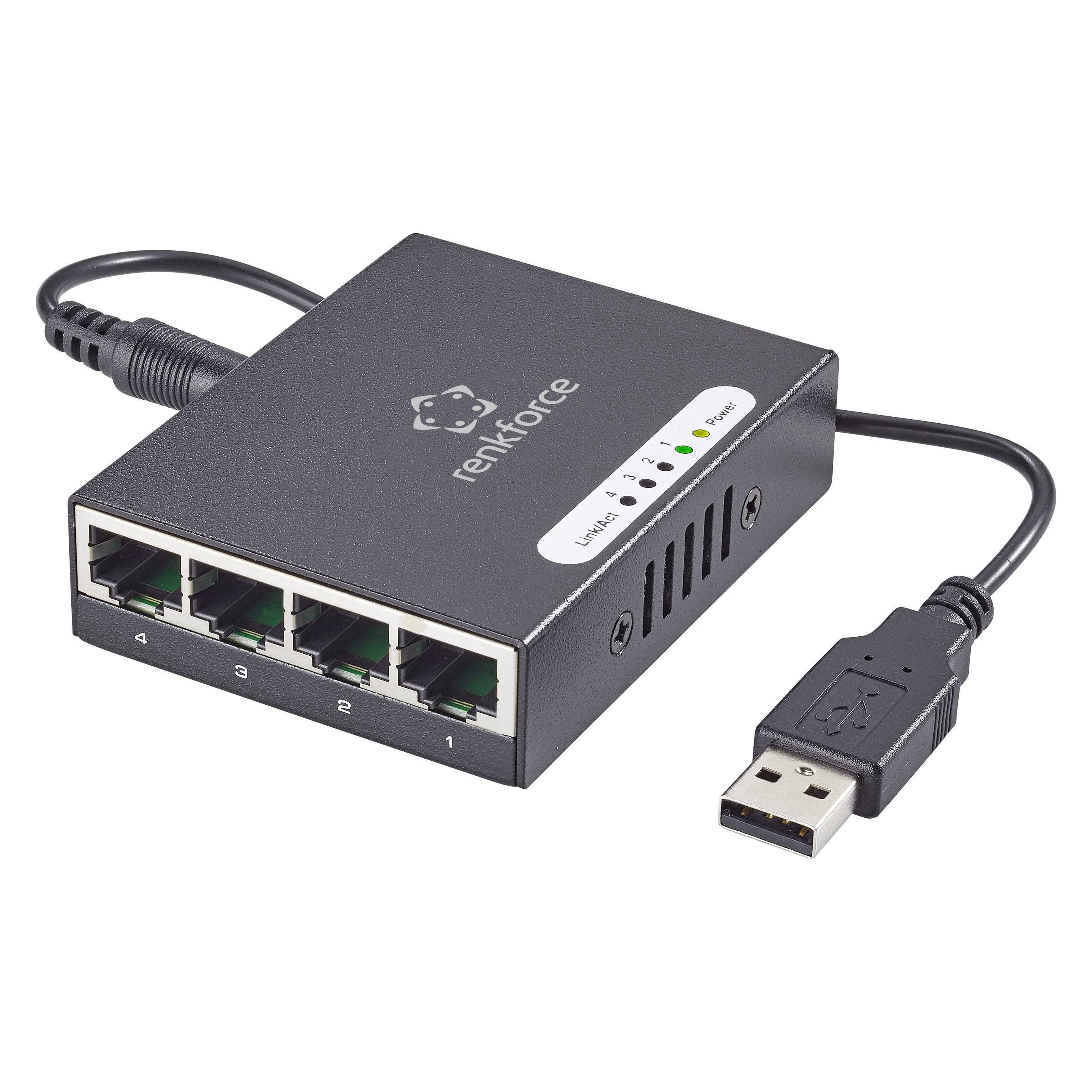 Renkforce Rf-4270245 (4 ports), Netwerkschakelaar