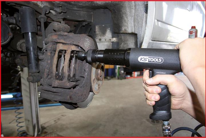 Actual product image KS Tools Vibro-Power pneumatic chisel hammer set. 6 pcs. 51 (Petrol)