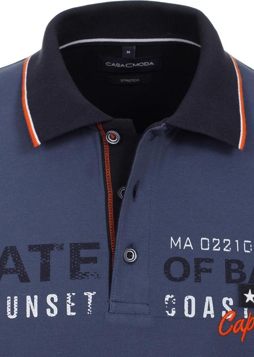 Immagine prodotto Casa Moda Polo Camicia a maniche corte con stampa e ricamo (XXL)