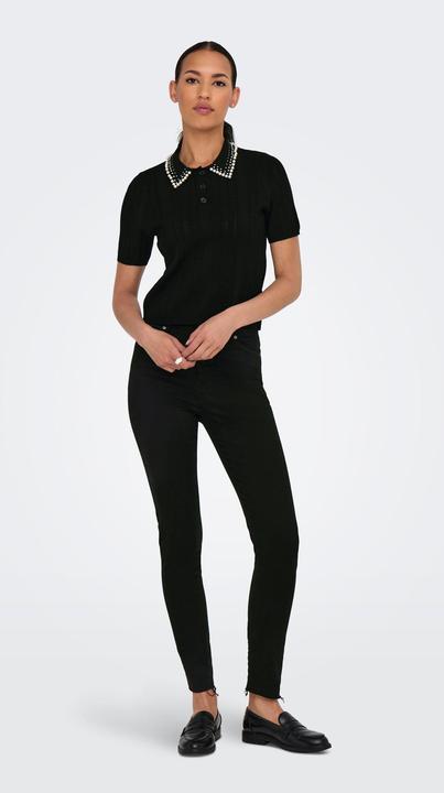 Actual product image Only Normal geschnitten Polokragen Strickoberteil Polo (XS)