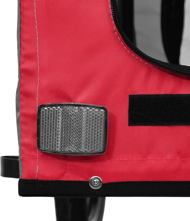 Image du produit VidaXL Remorque vélo chien Noir Tissu Oxford et