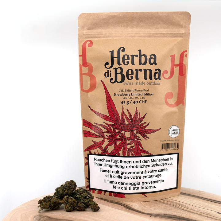 Image du produit Herba di Berna Strawberry Outdoor Édition limitée (45 g, Extérieur)