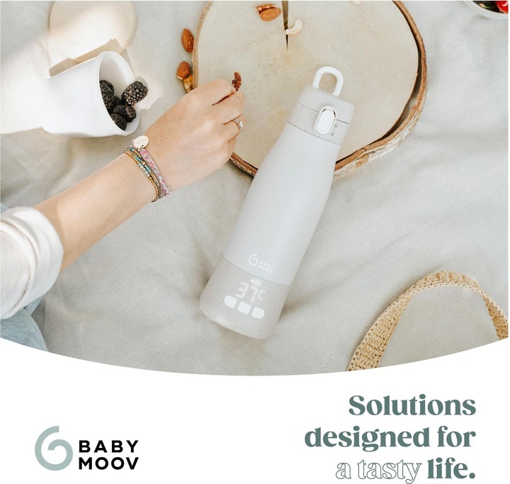 Actual product image Babymoov Chauffe-biberon nomade MOOV & FEED Mineral beige