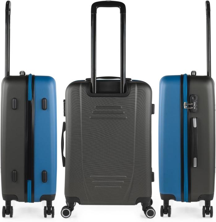 Immagine prodotto Itaca Set valigie rigide con rotelle e blocco combinato per viaggi