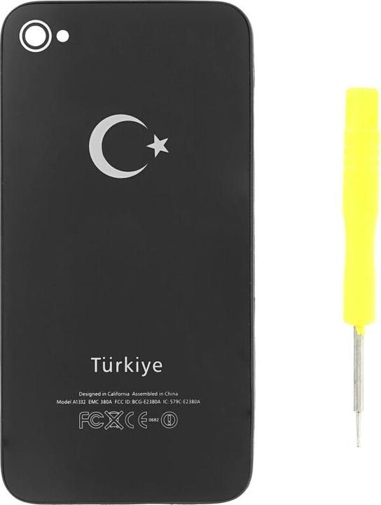 Image du produit OEM Couverture de batterie pour iPhone 4s (Türkiye) noir (Batterie, iPhone 4S)