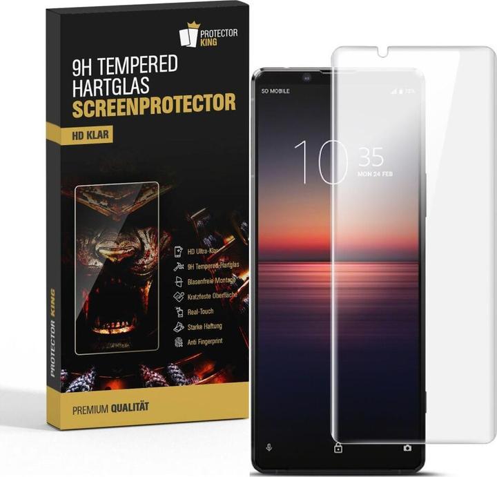 Produktbild Protectorking 1x echtes Tempered 9H Panzerhartglas 3D KLAR (1 Stück, Sony Xperia 10 III Lite)