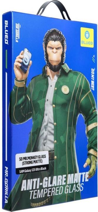 Actual product image 4Kom Protective glass Blueo 5D Mr. Monkey Glass - Samsung Galaxy S25 Ultra black (AG Matte Glass) (Samsung Galaxy S25 Ultra)