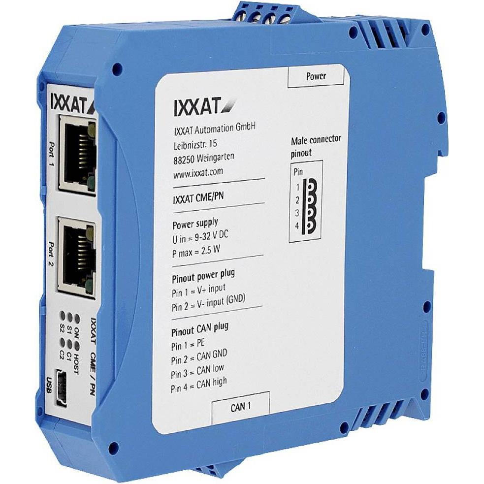 Thumbnail - Ixxat 1.01.0261.02106 CME/PN Profinet-CANopen 1 St., Netzwerk Switch
