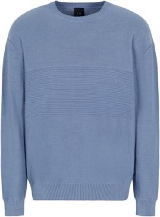 Actual product image Armani Exchange Comber Cotton Horizontal Stripe Pullover Sweater (XL)