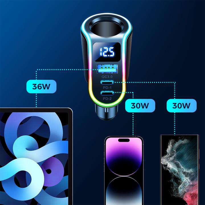 Actual product image Joyroom 150W 4-in-1 Car Charger