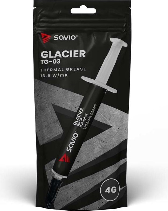 Productafbeelding Savio Warmtegeleidende pasta GLACIER TG-03 Warmtegeleidende pasta 13.5W (13.40 W/m K, 4 g)