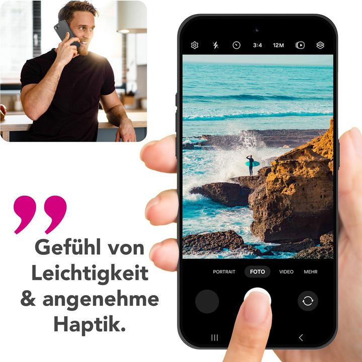 Produktbild Nalia Phantom - Extrem Dünn 0,3mm Schlank Matt & Elegant - Minimalistische Handyhülle (Apple iPhone 16e)