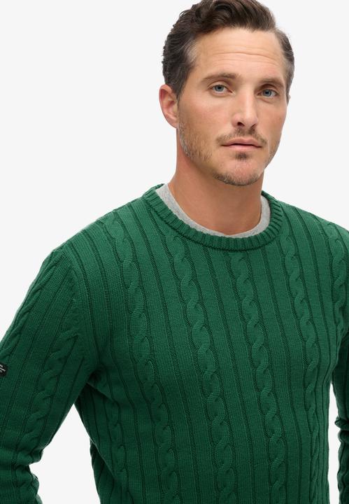 Actual product image Superdry Cotton Classic Cable Knit Crew (L)
