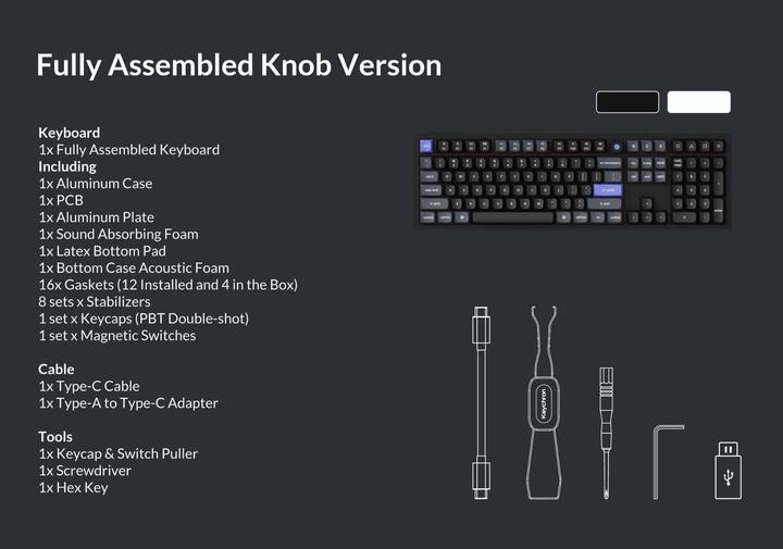 Actual product image Keychron Q6 HE 8K Magnetic Switch Keyboard (US, Cable, Wireless)