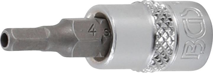 Actual product image BGS Bit Socket | 6.3 mm (1/4") Drive | Internal Hexagon Tamperproof 4 mm (6.3 mm)