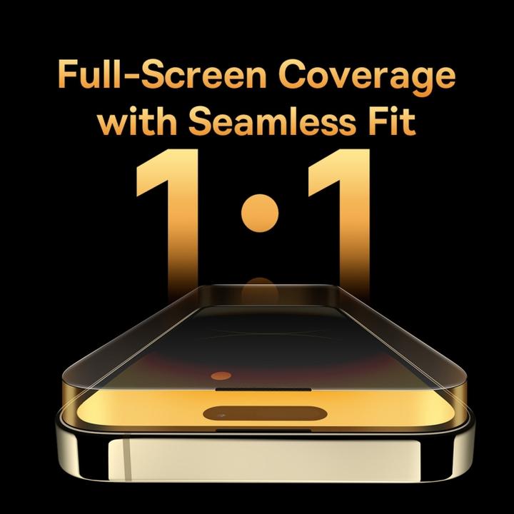 Image du produit Baseus Film en verre trempé antireflet tout-verre (antibuée cellulaire) iP14 (1 pcs, Apple iPhone 14 Pro)